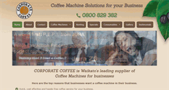 Desktop Screenshot of corporatecoffee.co.nz